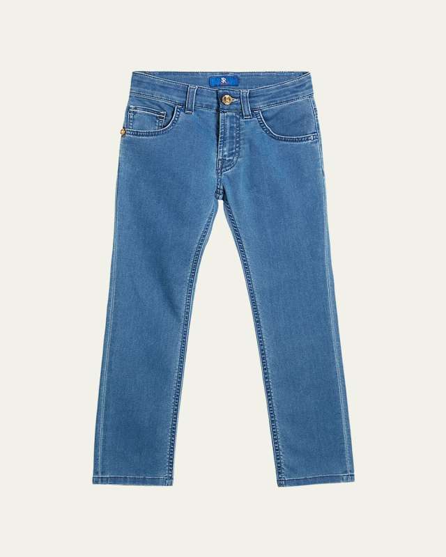 Boy's Straight Leg Denim Jeans, Size 6-